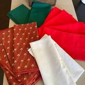 15 Vintage Cloth Napkin Bundle